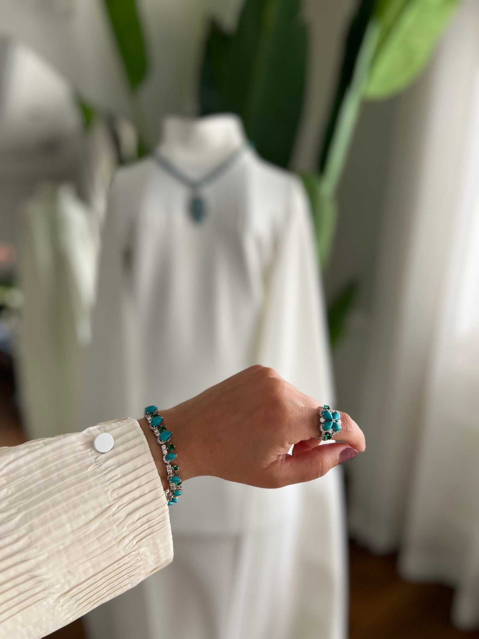 MATHAYEL | TURQUOISE & GREEN
