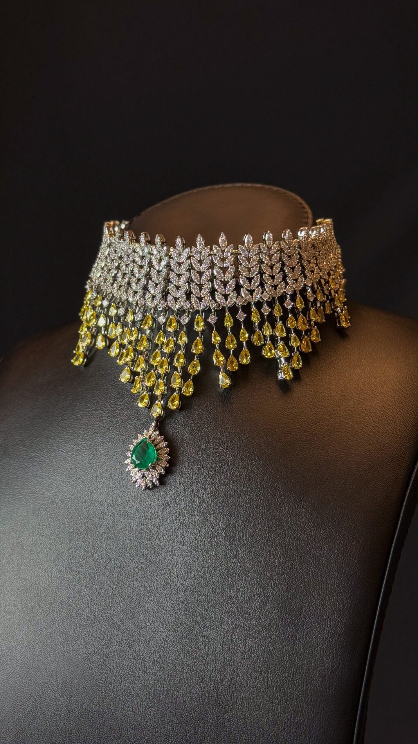 CHOKER QARAYEN | YELLOW & GREEN