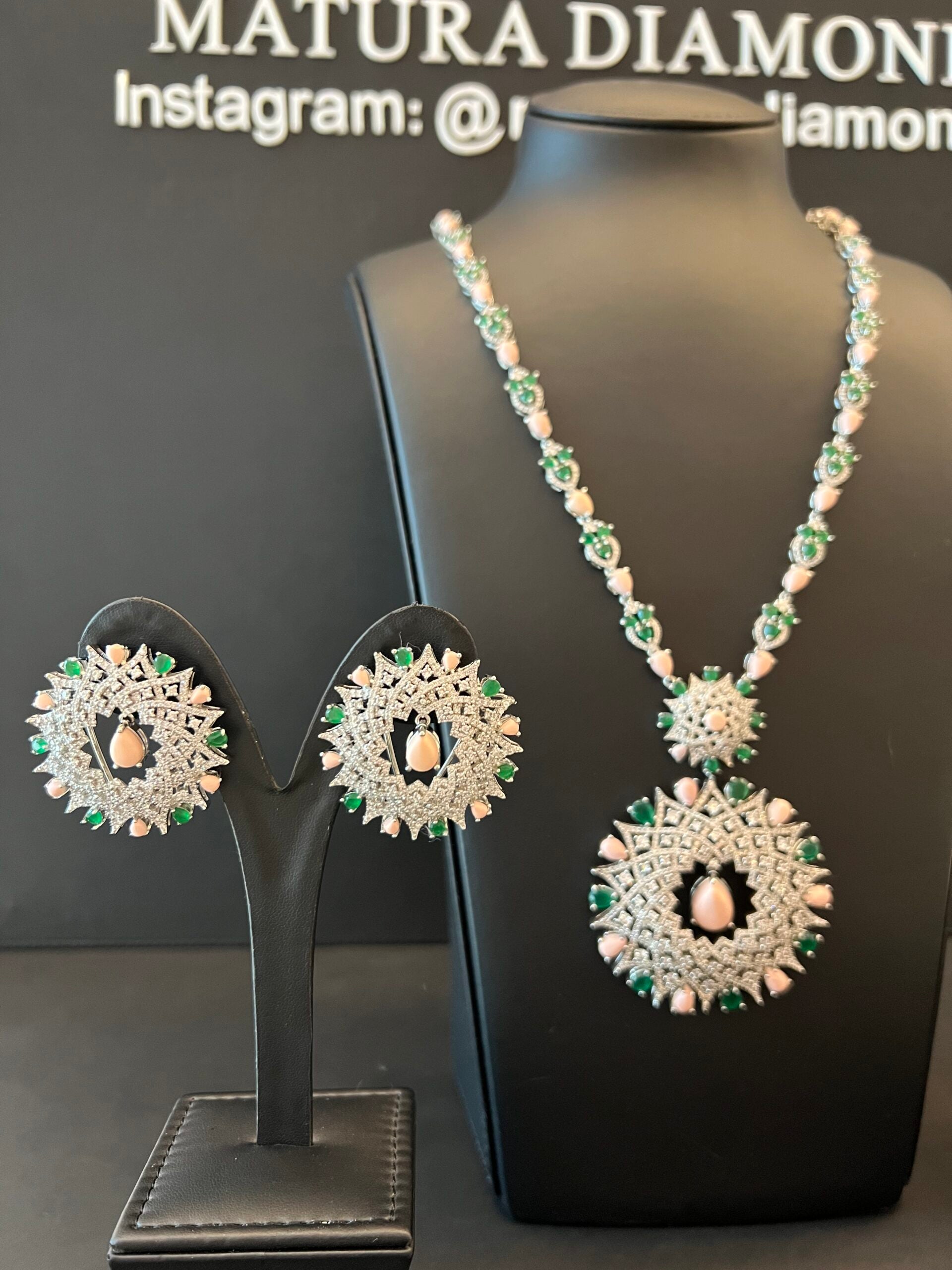 ATHEEJA | PINK & GREEN