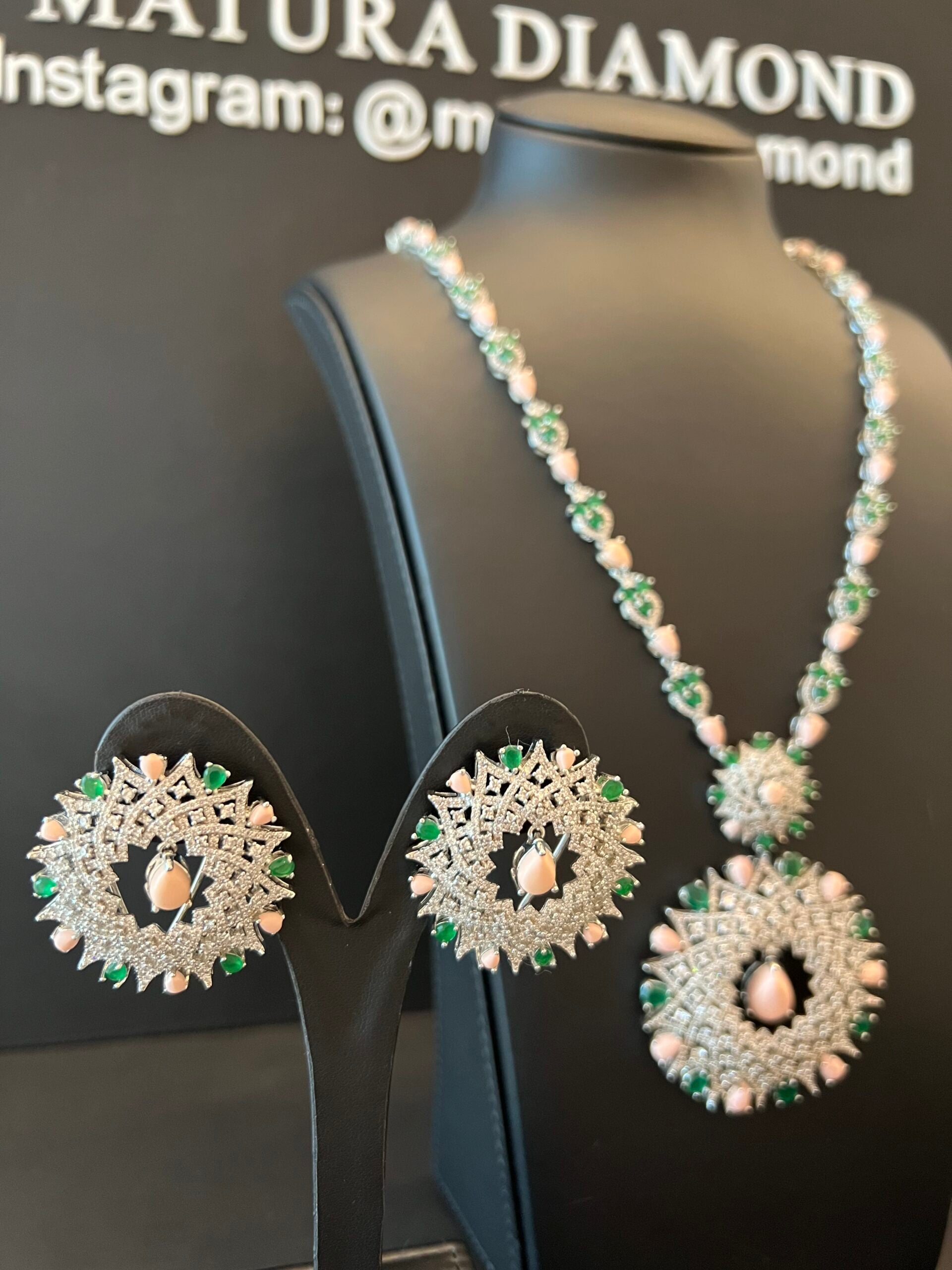 ATHEEJA | PINK & GREEN