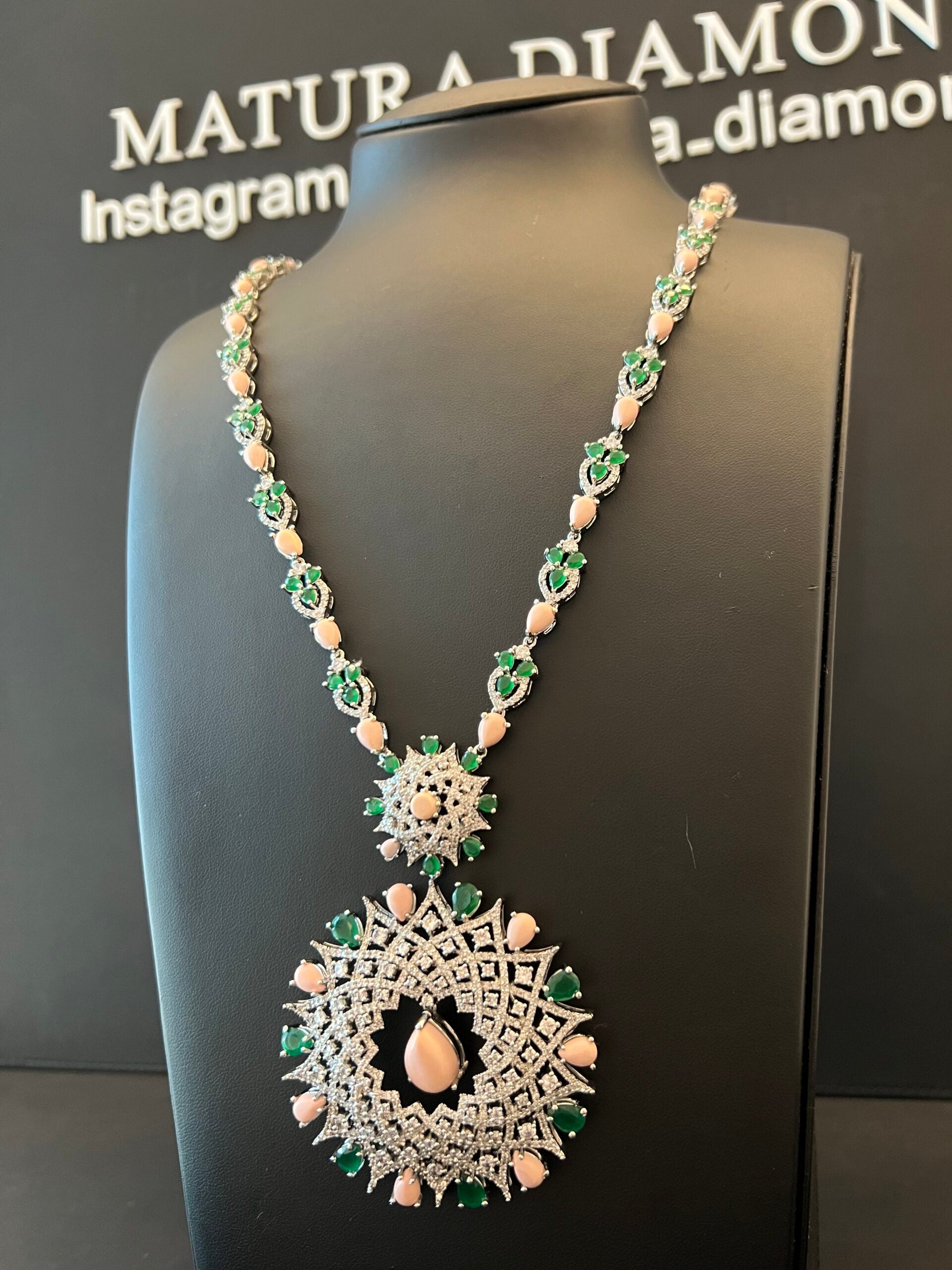 ATHEEJA | PINK & GREEN