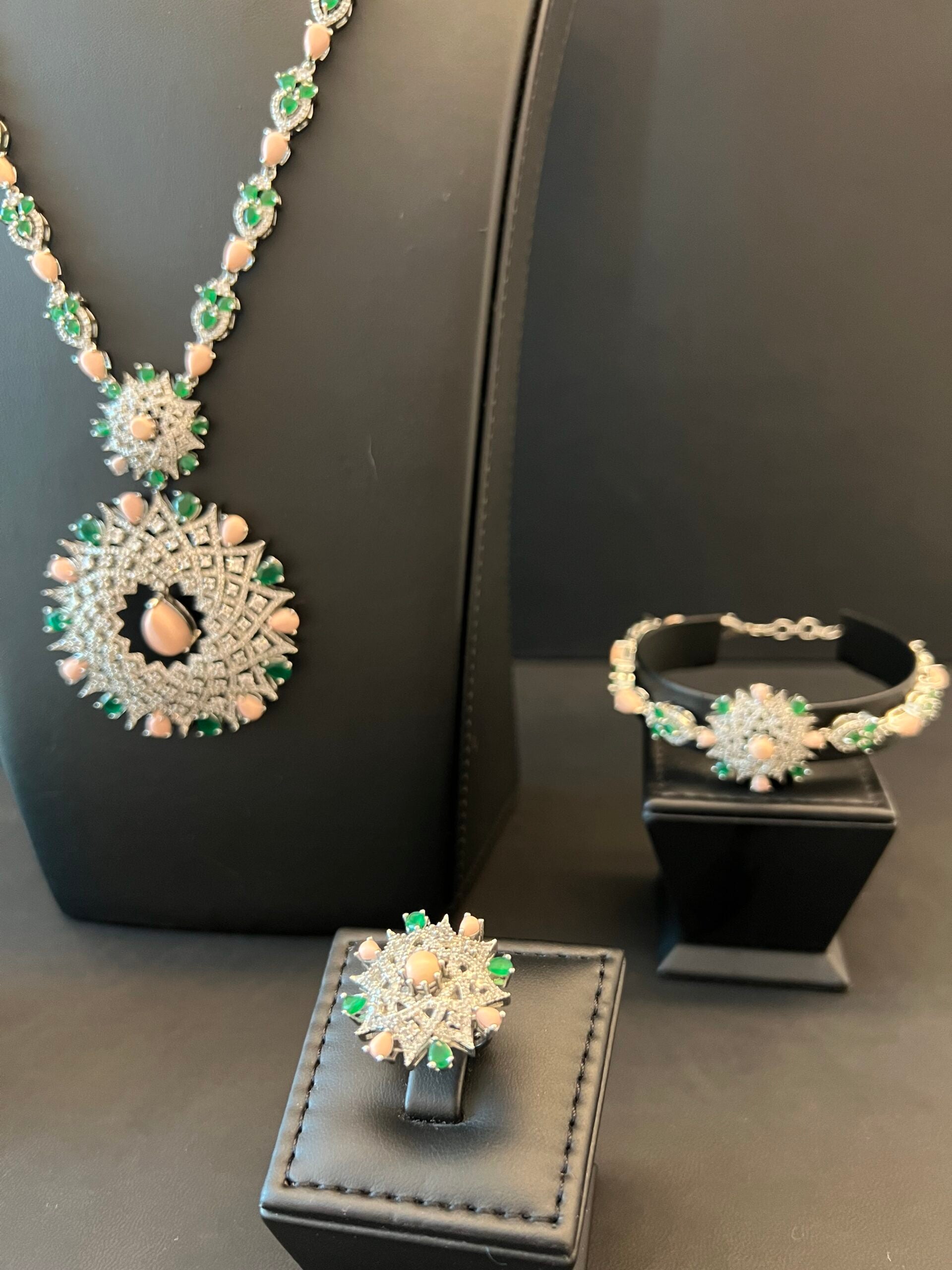 ATHEEJA | PINK & GREEN