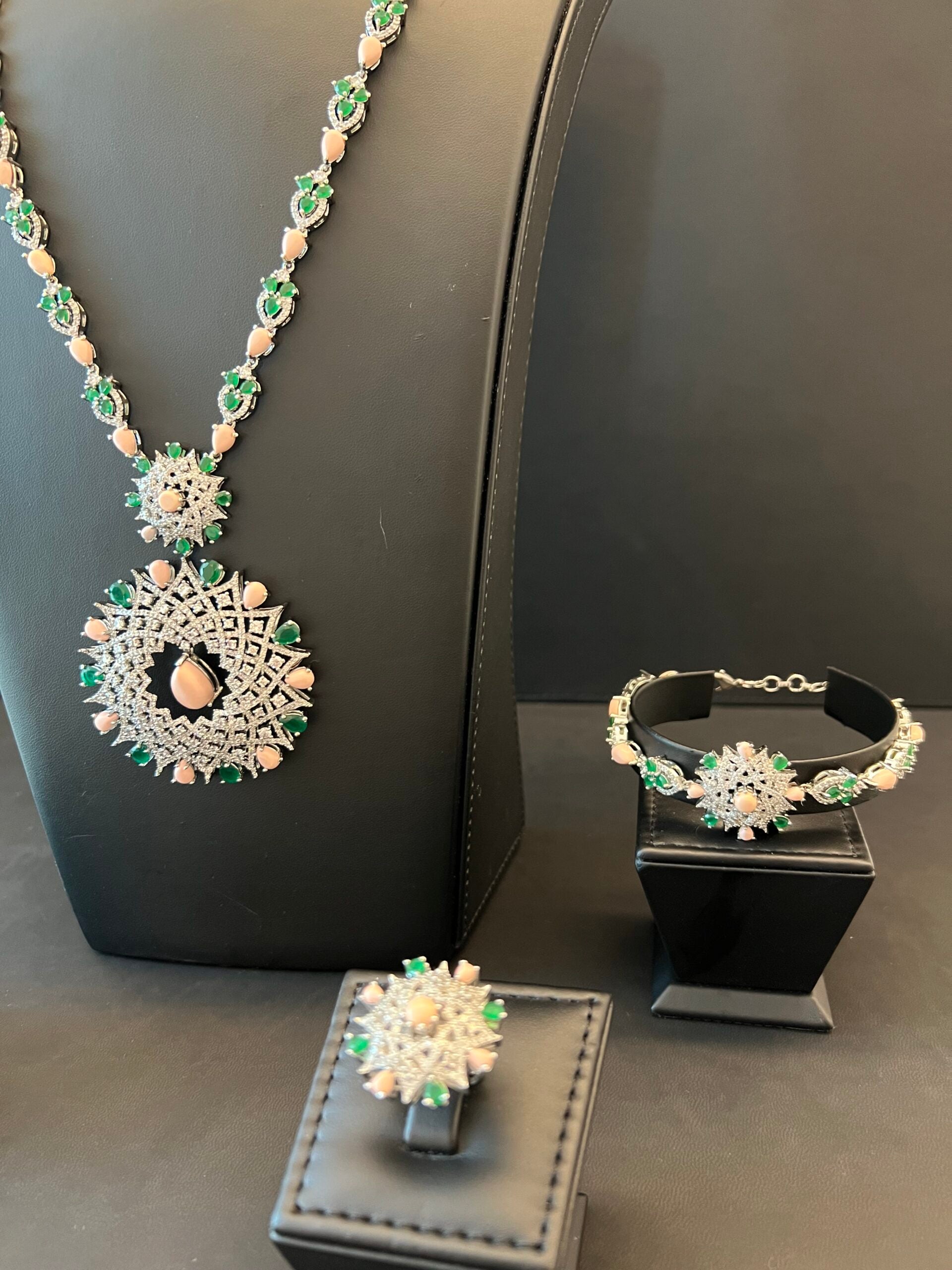 ATHEEJA | PINK & GREEN