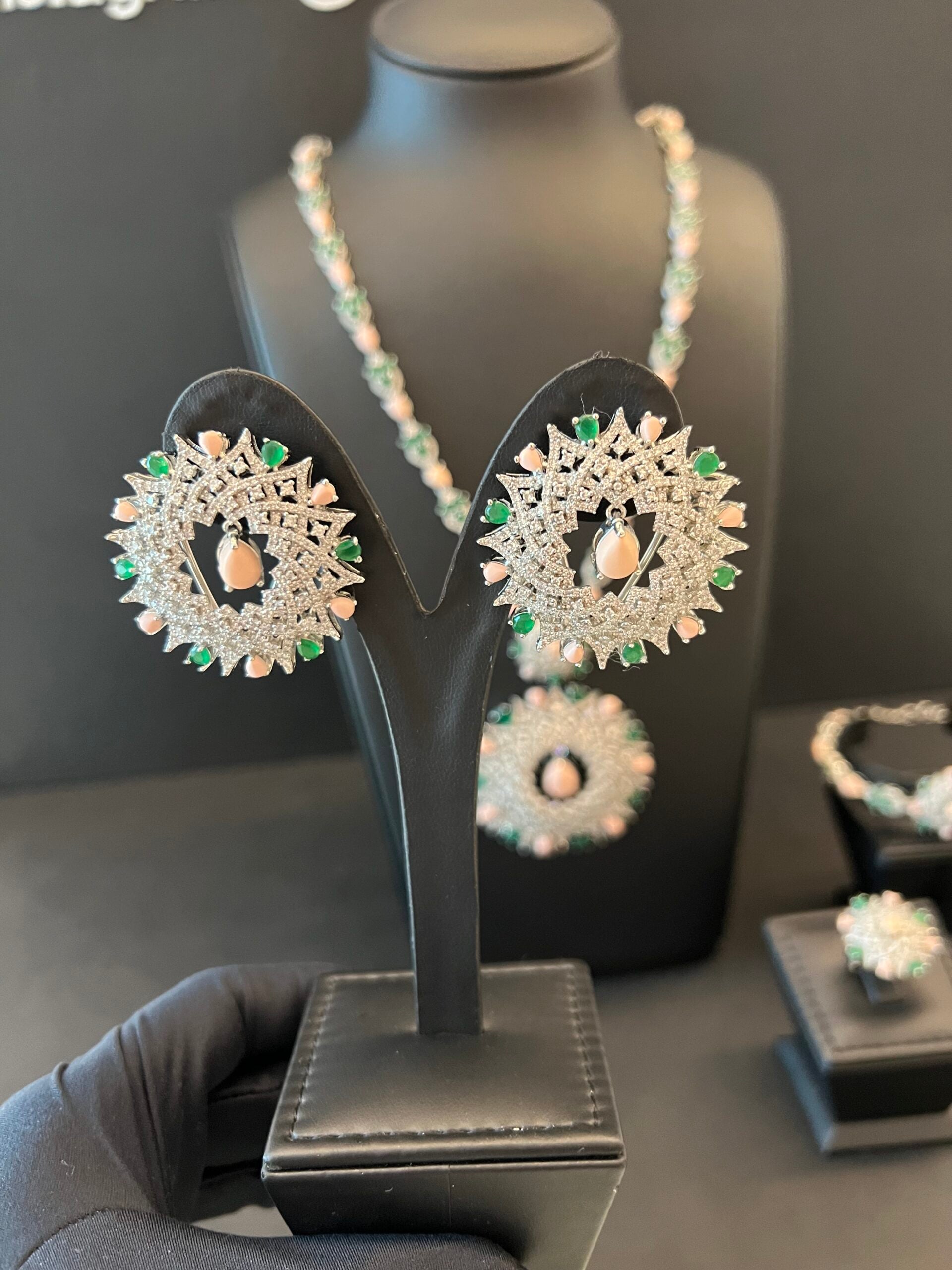 ATHEEJA | PINK & GREEN