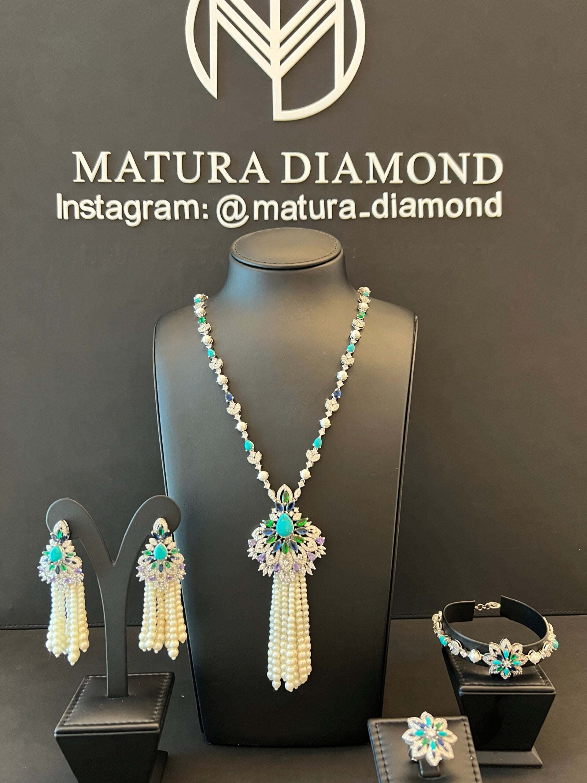 AL HOSN | PEARLS & TURQUOISE & PURPLE