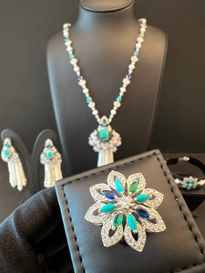 AL HOSN | PEARLS & TURQUOISE & PURPLE